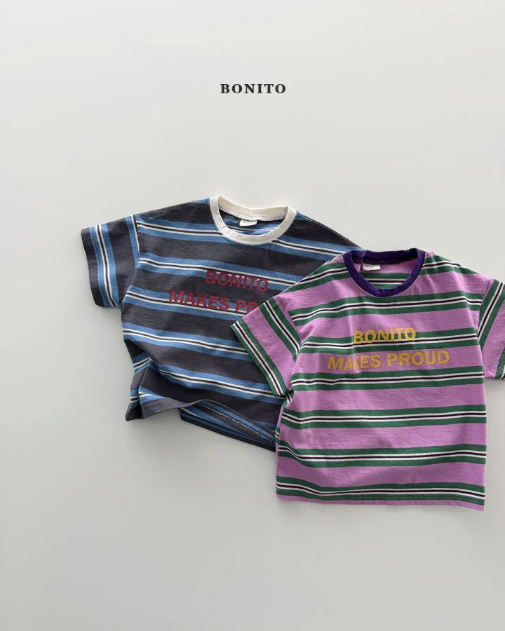 Bonito proud stripe T (~80-140cm)