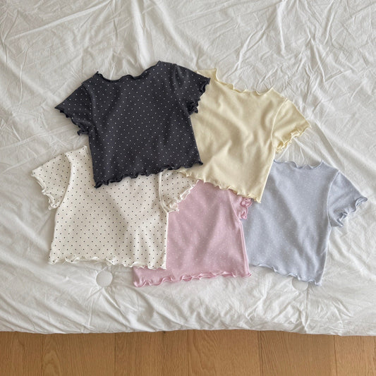 ninibello dot heart punching tee (80-130cm)