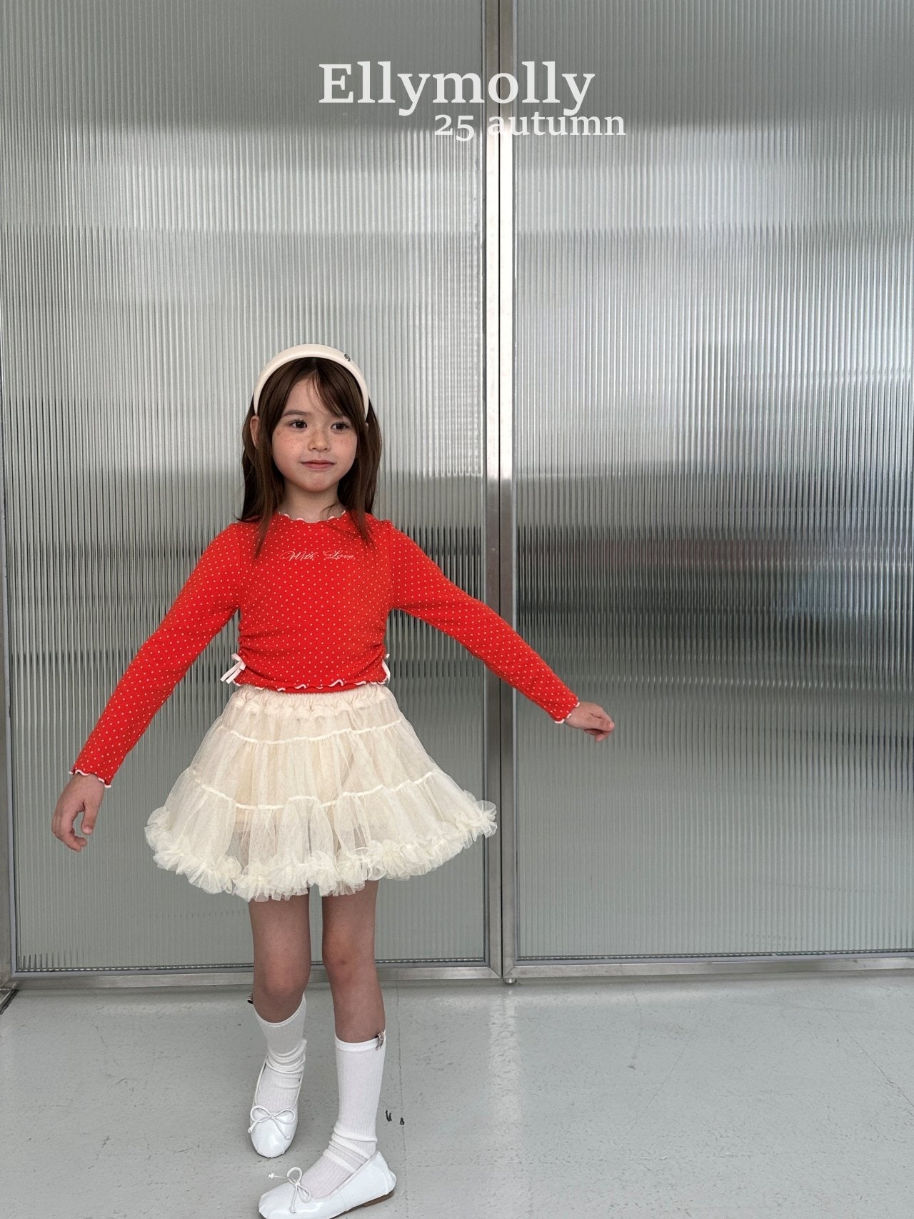 ELLYMOLLY milky tutu skir (90-145cm)