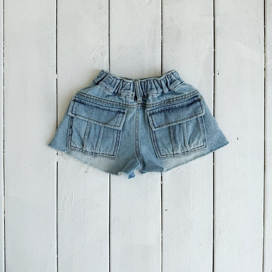 ELLYMOLLY denim flap pocket pants (90-145cm)