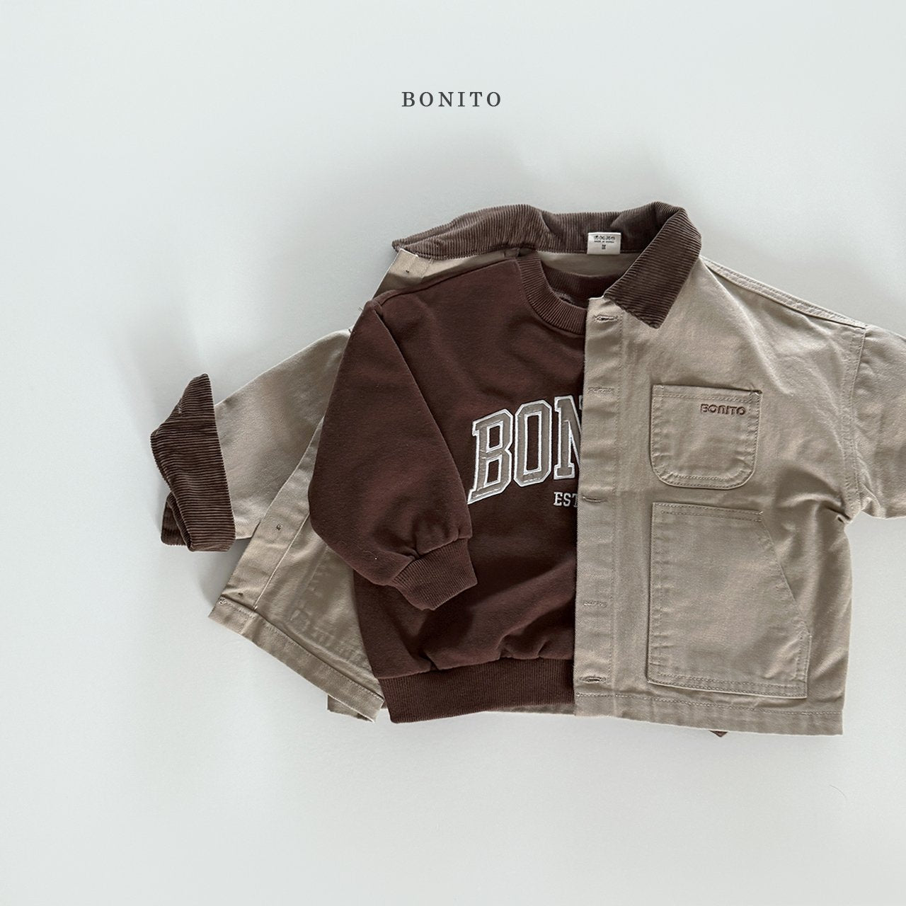 bonito corduroy collar jacket (~80-140cm)
