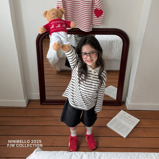 ninibello bread and rice cake collar tee (80-130cm)