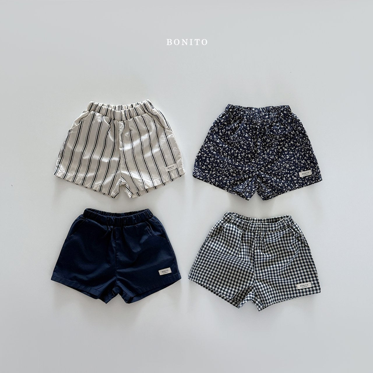 bonito plain series shorts (70-140cm)