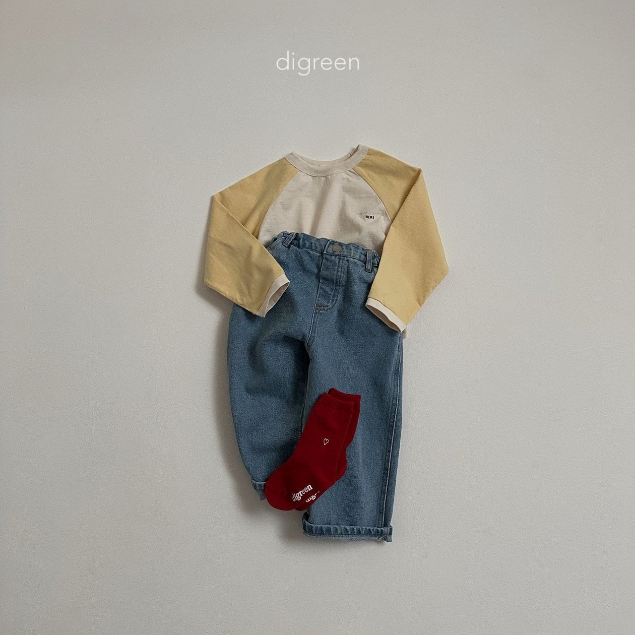 digreen heart socks (12-23cm)