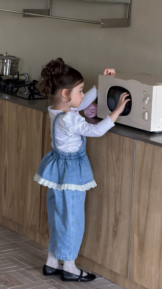 aiai lovely heart denim overalls (95-140cm)