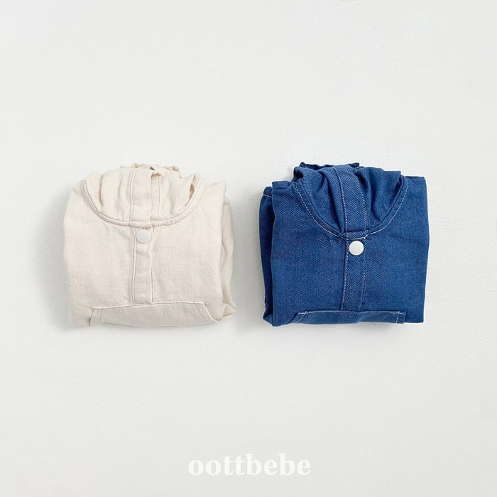 oottbebe stitch hood suit(3-12m)