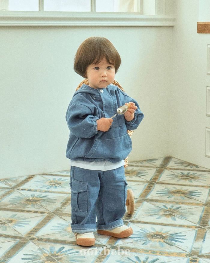 oottbebe stitch cargo pants (75-120cm)