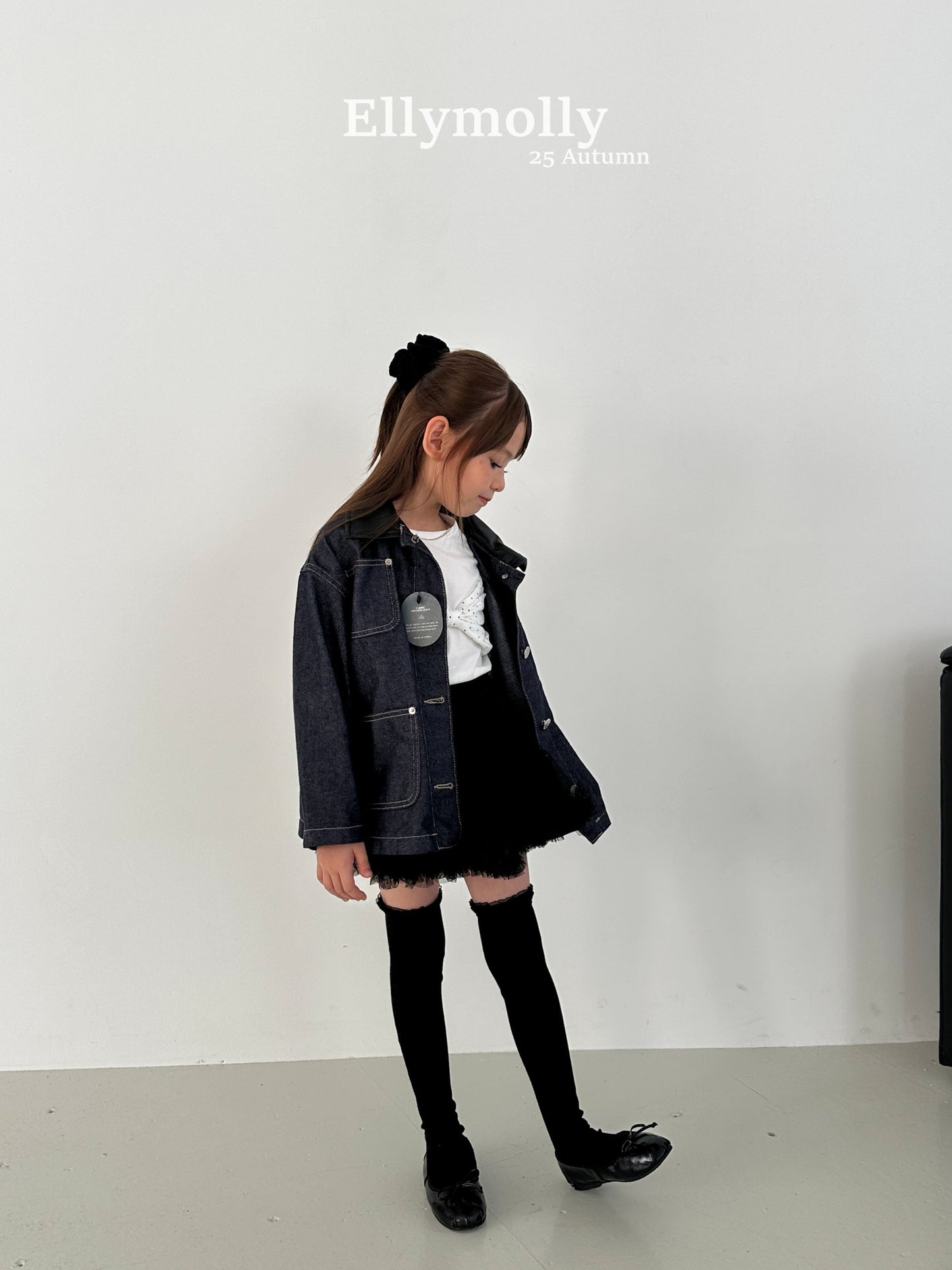 ELLYMOLLY rivet blue jk (90-160cm)
