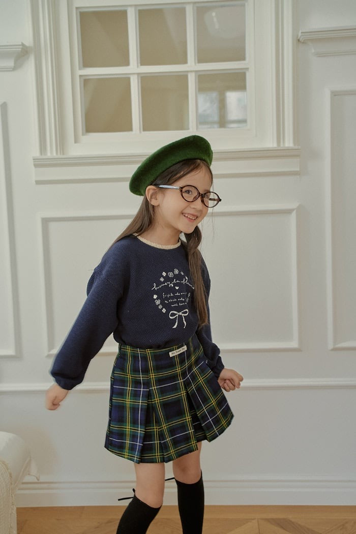 momoann check pleats (90-150cm)