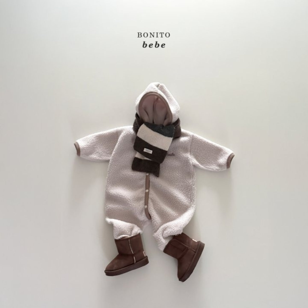 Bonito dumble rappa hooded rompers (3-18m)