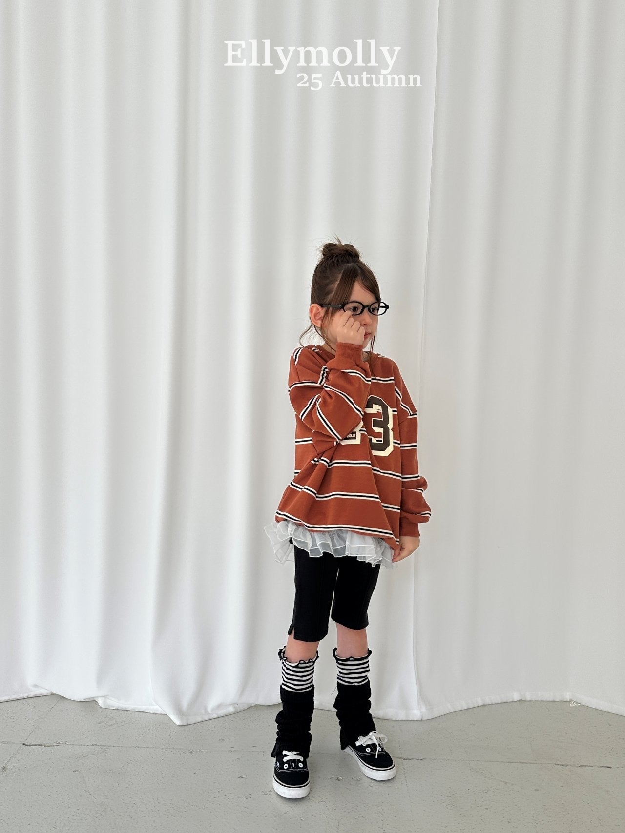 ELLYMOLLY apple vintage frill tee (90-145cm)