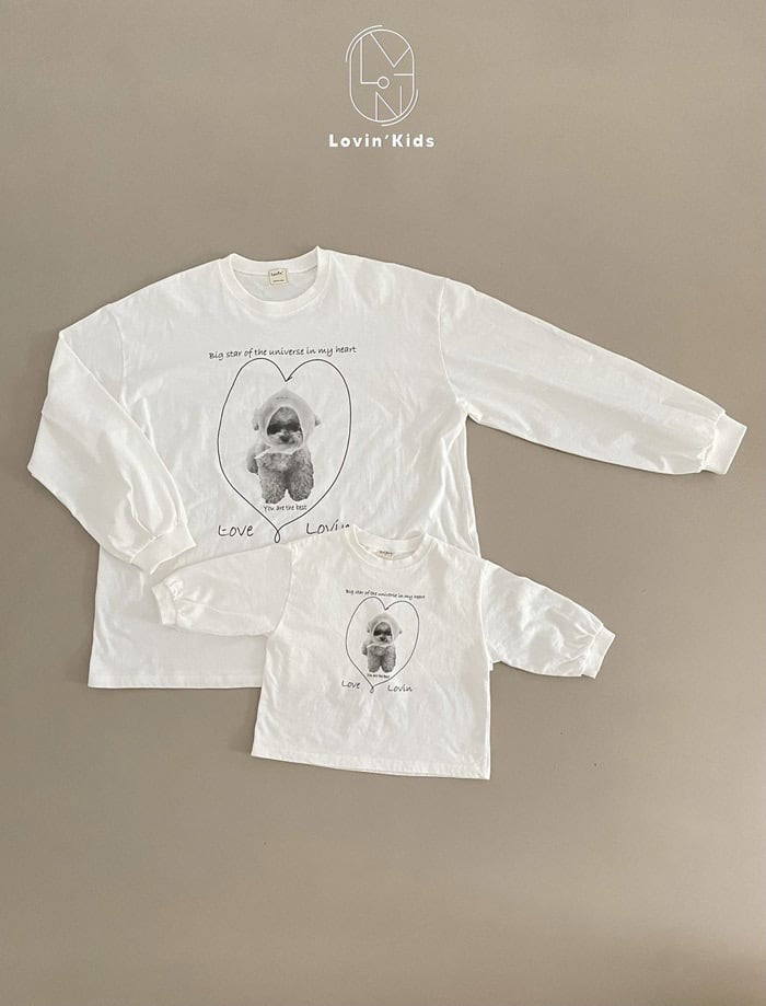 lovin scarf dog tee (kids&adult)