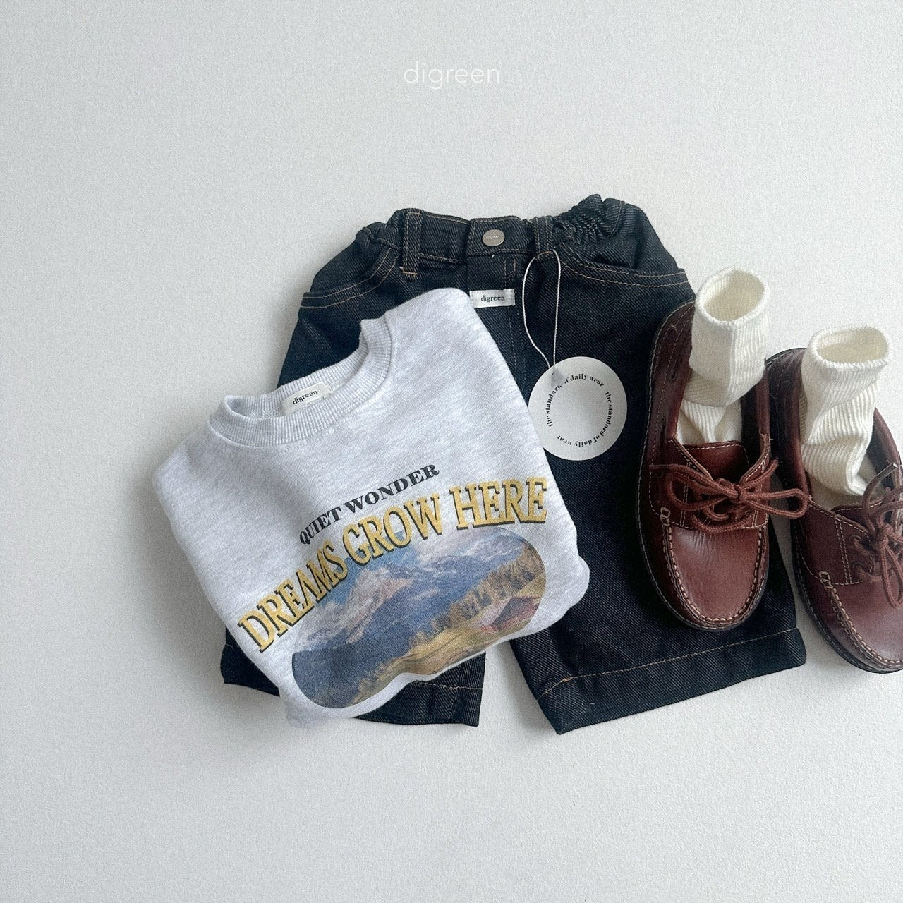 digreen olive socks set (12-23cm)