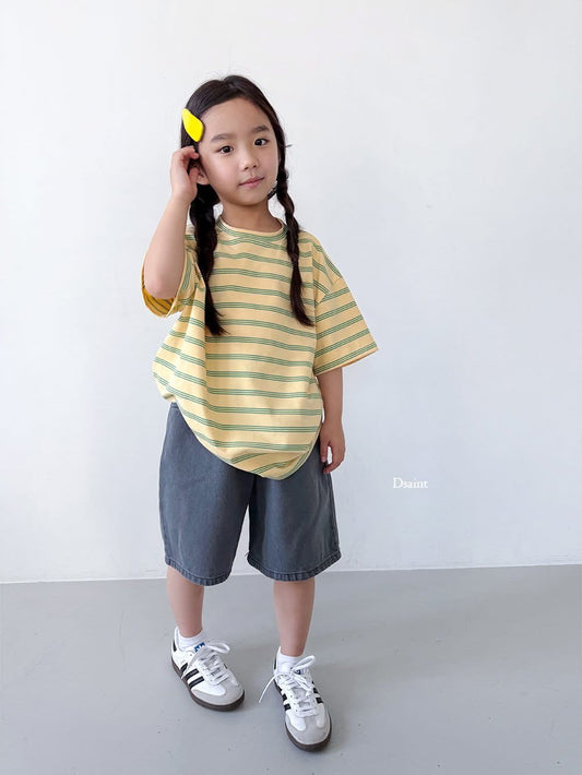 Dsaint 溫柔色系條紋tee (80-148cm)