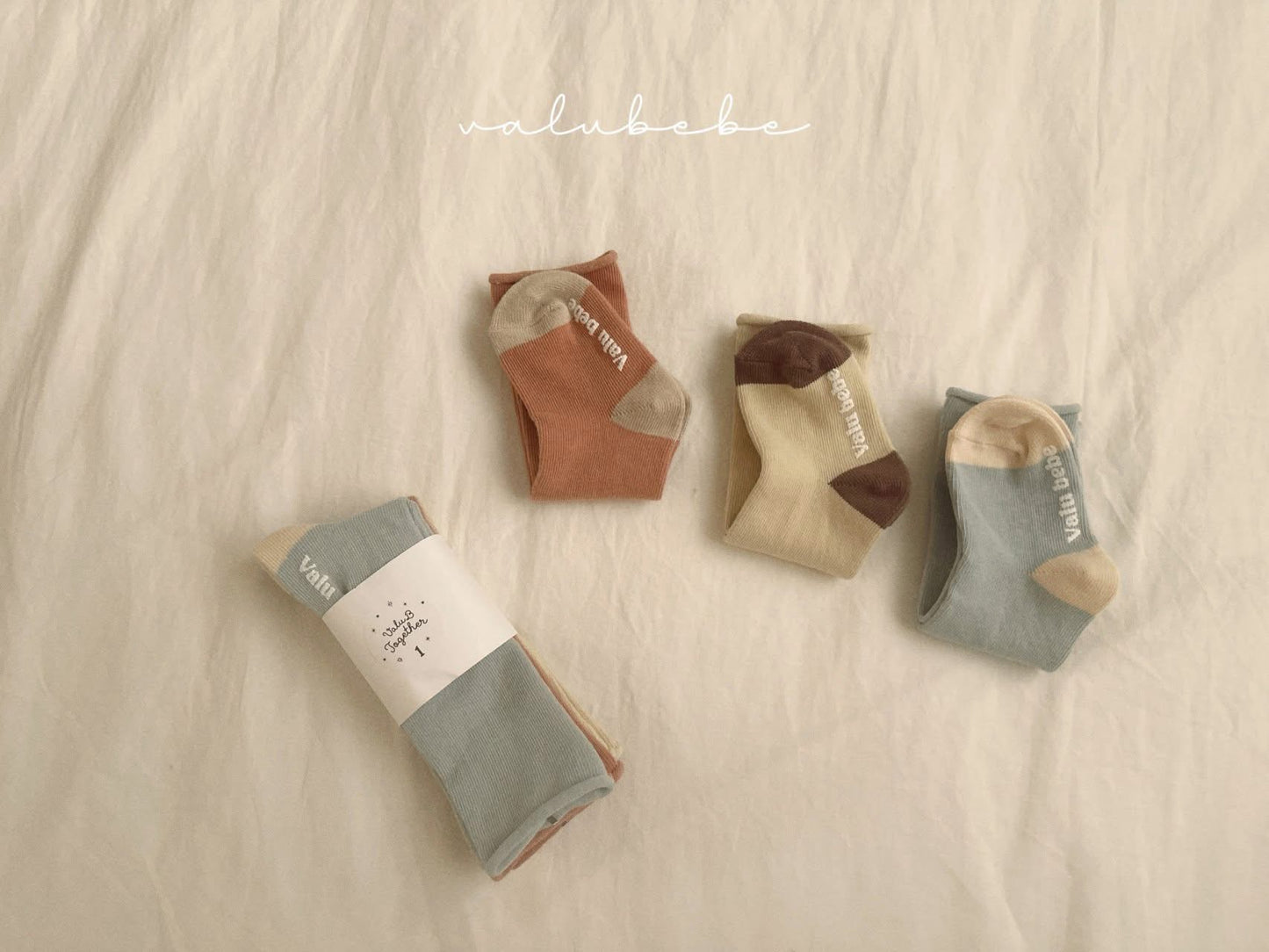 Valubebe 韓系撞色襪組