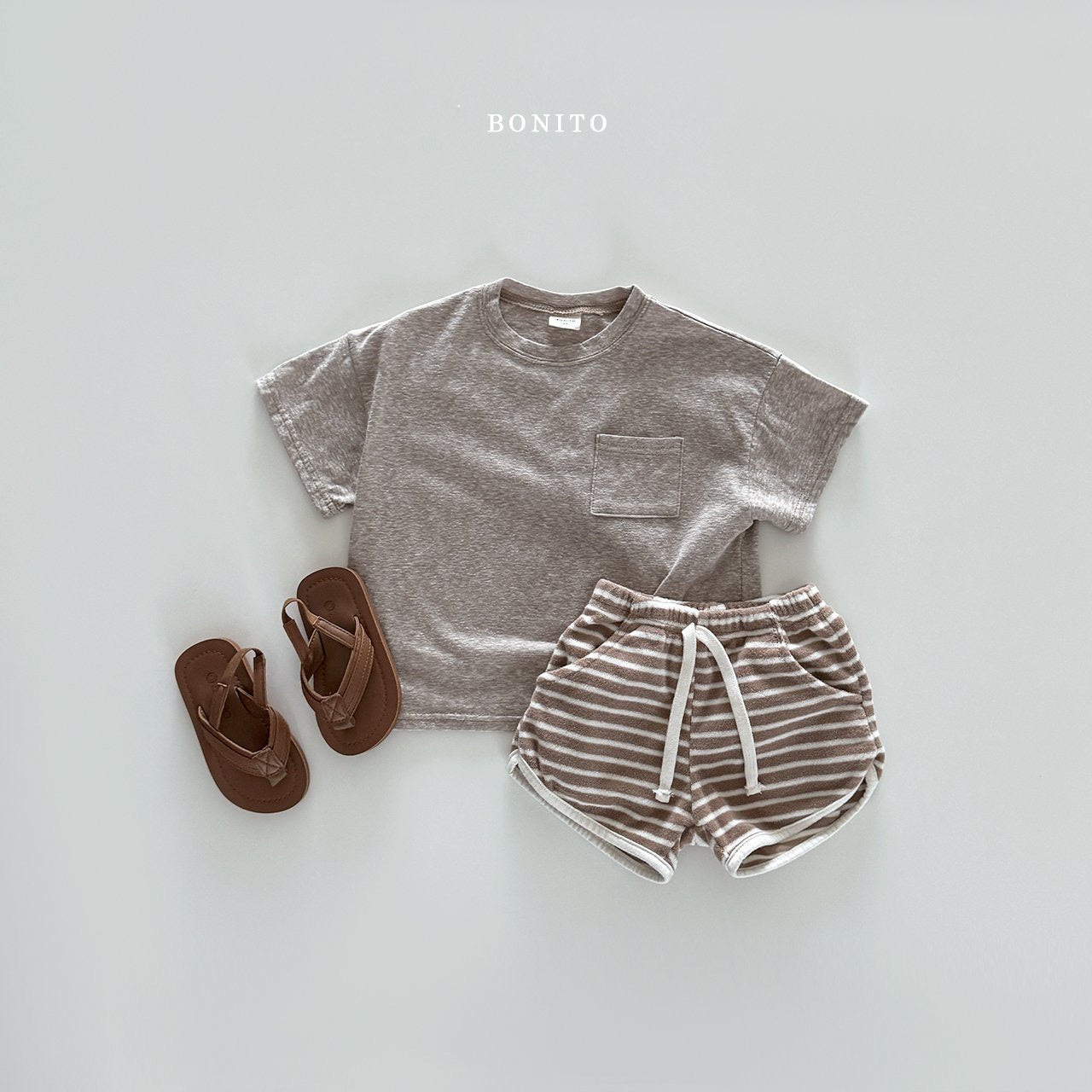 bonito slab pocket tee (70-140cm)