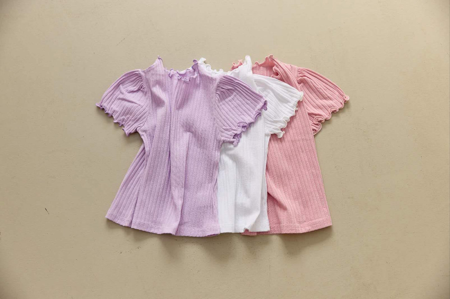 Orangemom 木耳坑條tee (95-140cm)