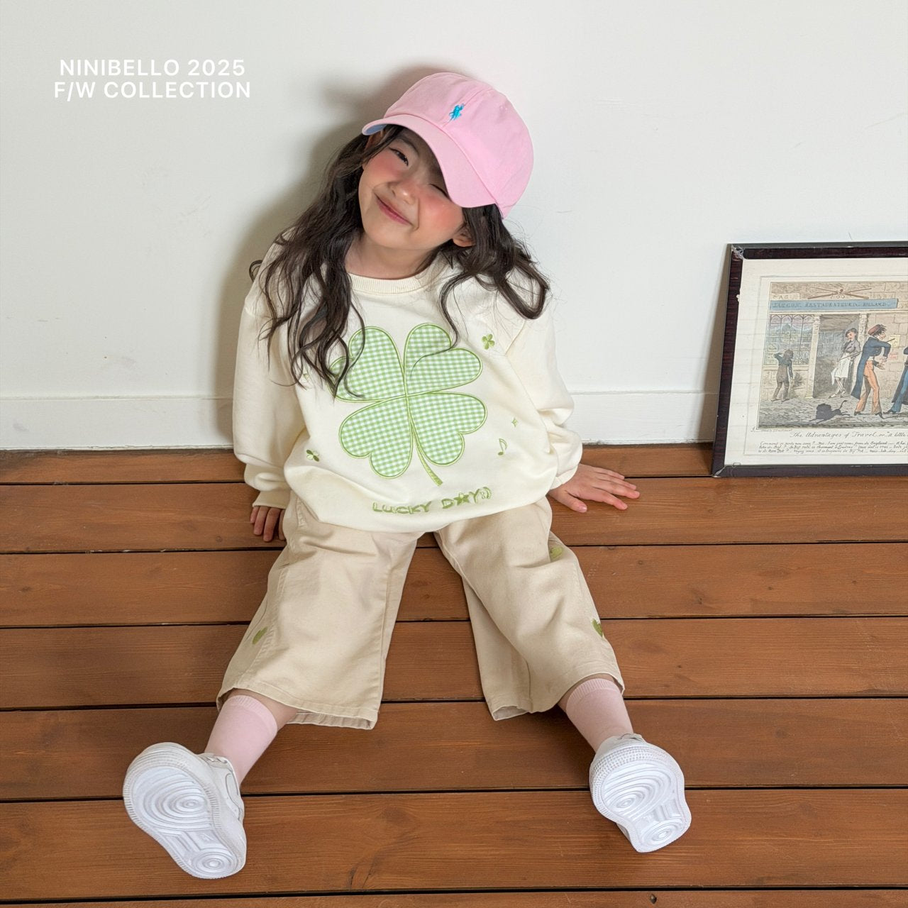 ninibello heart embroidered cutout pants (80-130cm)