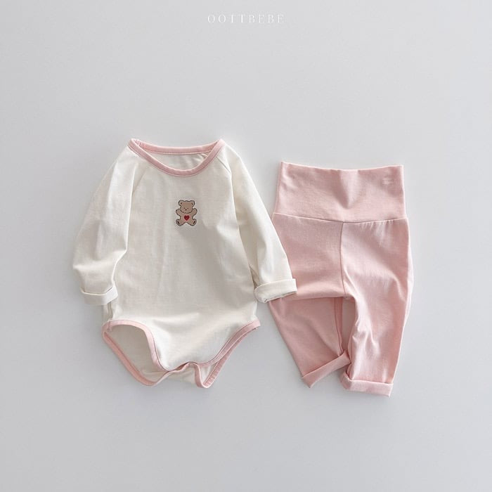 oottbebe sweet modal suit+leggings set(3-12m)