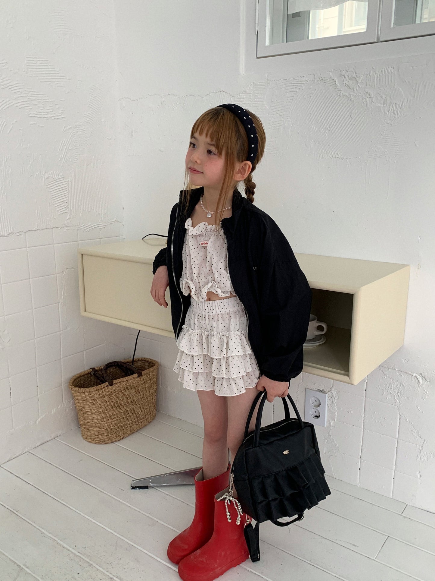 ELLYMOLLY bubble dot cancan pants (90-145cm)