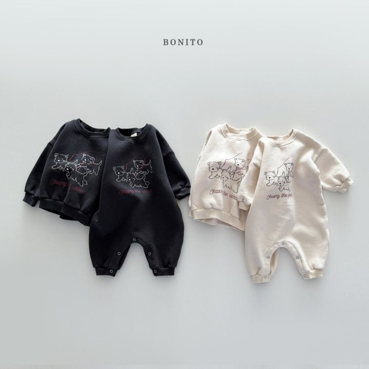 Bonito puppy rompers (3-18m)