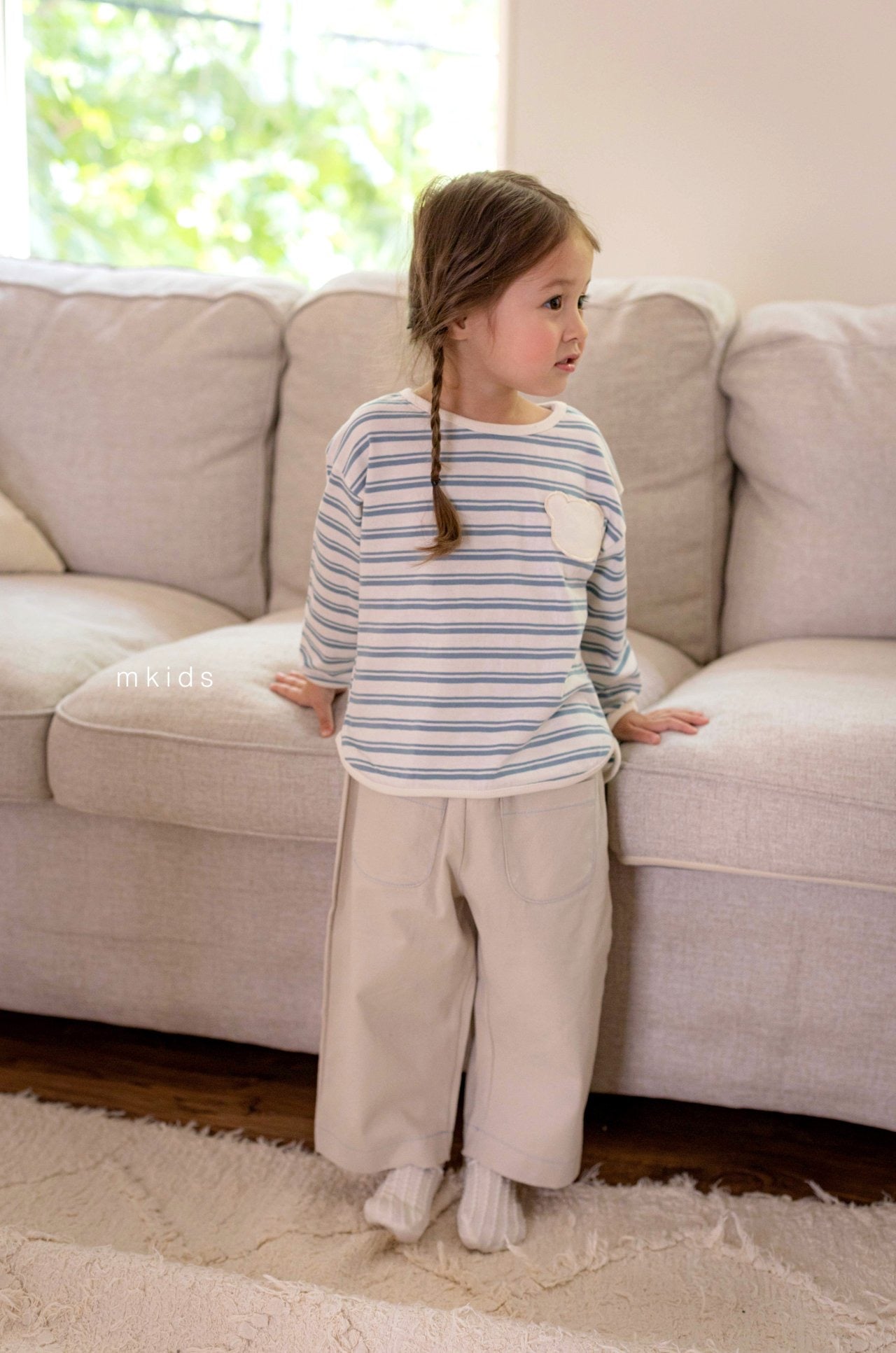 mkids bear border tee (65-115cm)