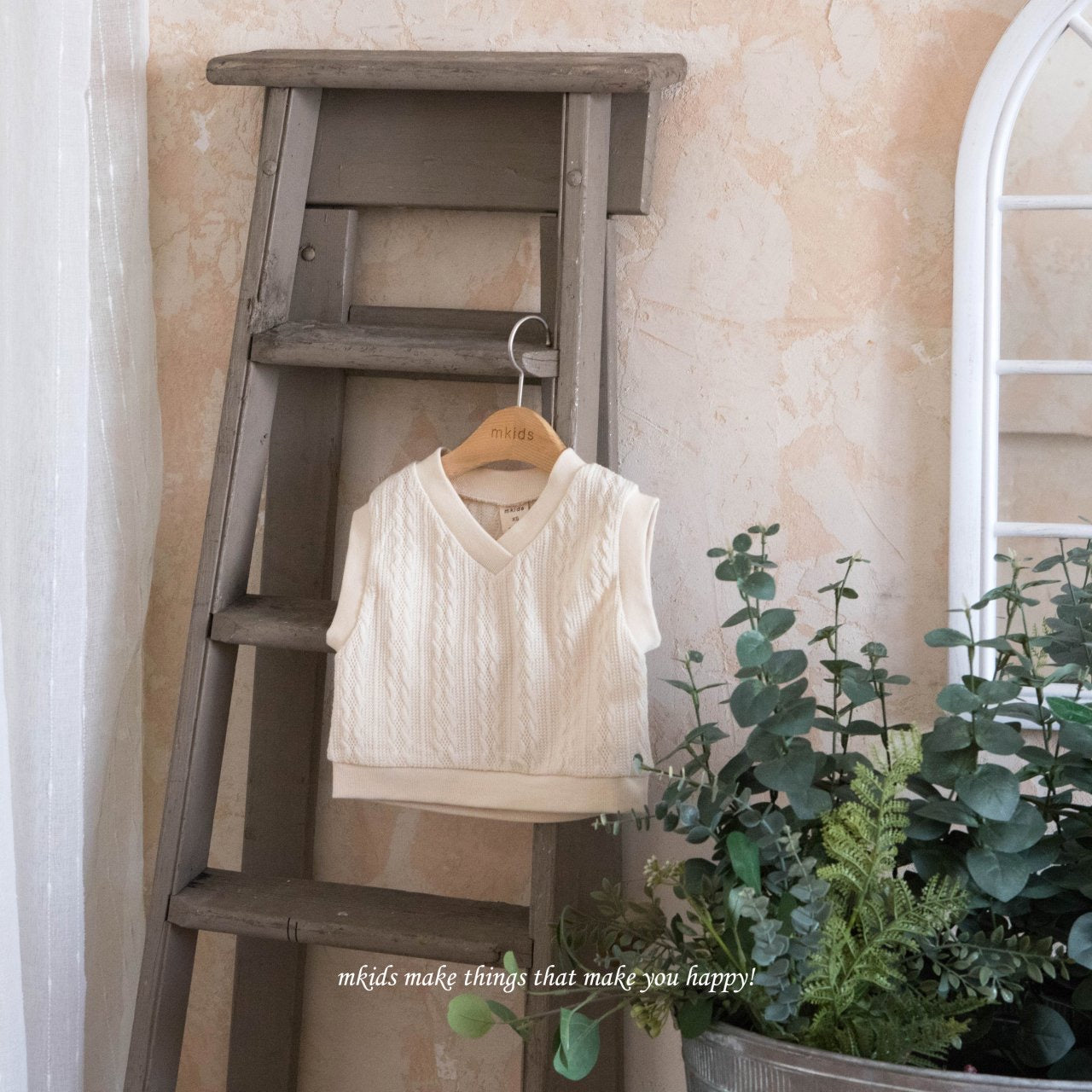 mkids tommy knit vest (65-115cm)