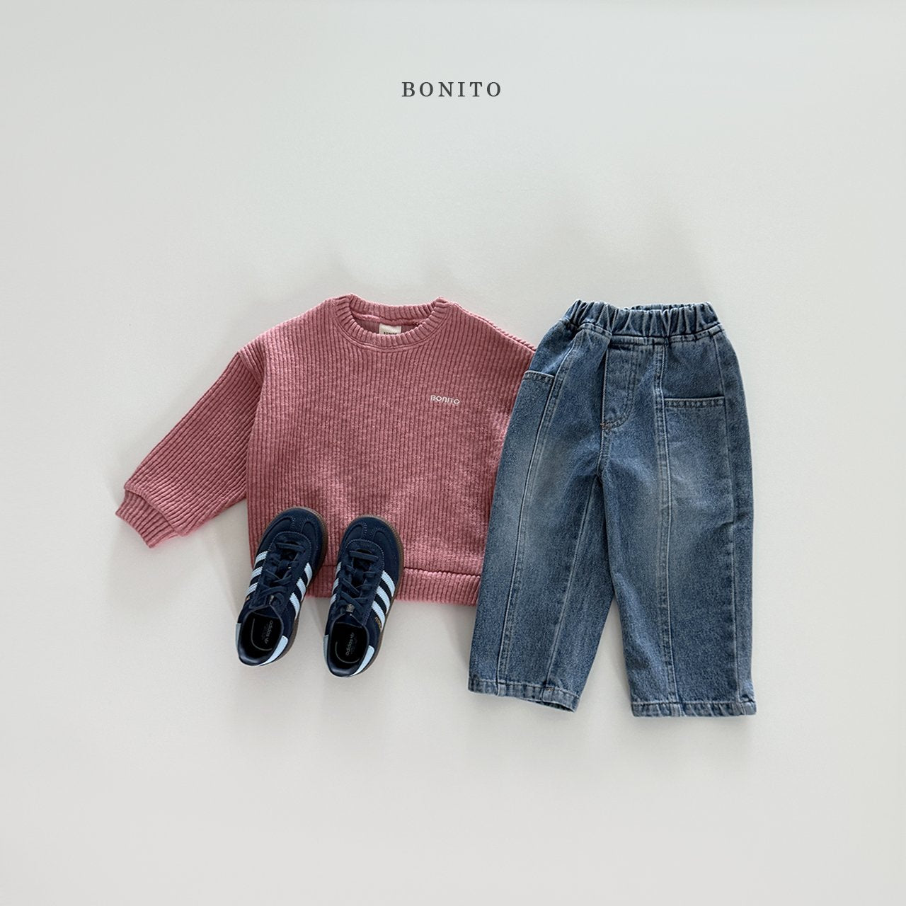 bonito incision brush denim pants (~80-140cm)