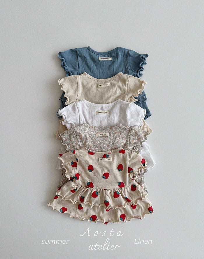 aosta Linen kang kang blouse (70-110cm)