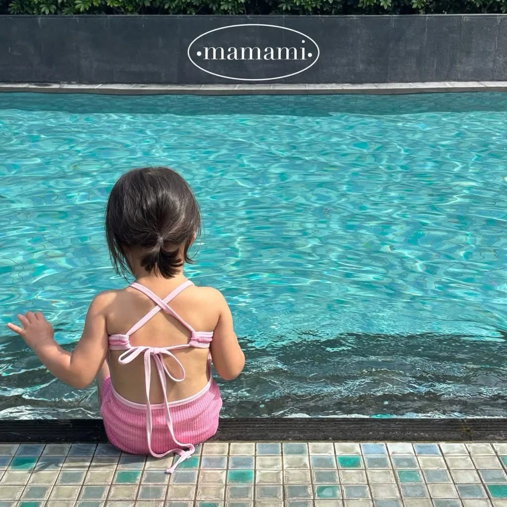 Mamami 親子款細肩露背連身泳裝 (kids ~ mom)