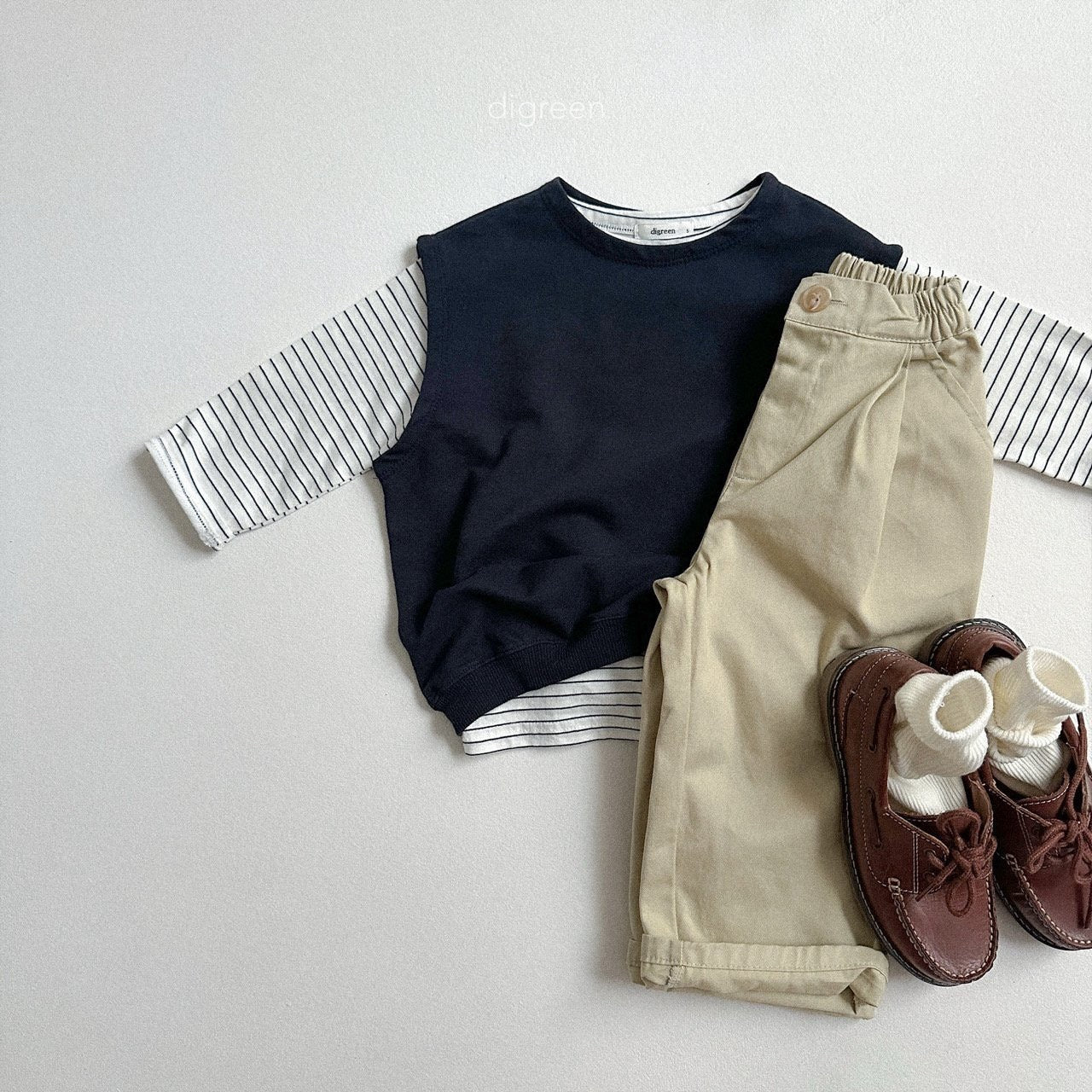 digreen olive socks set (12-23cm)