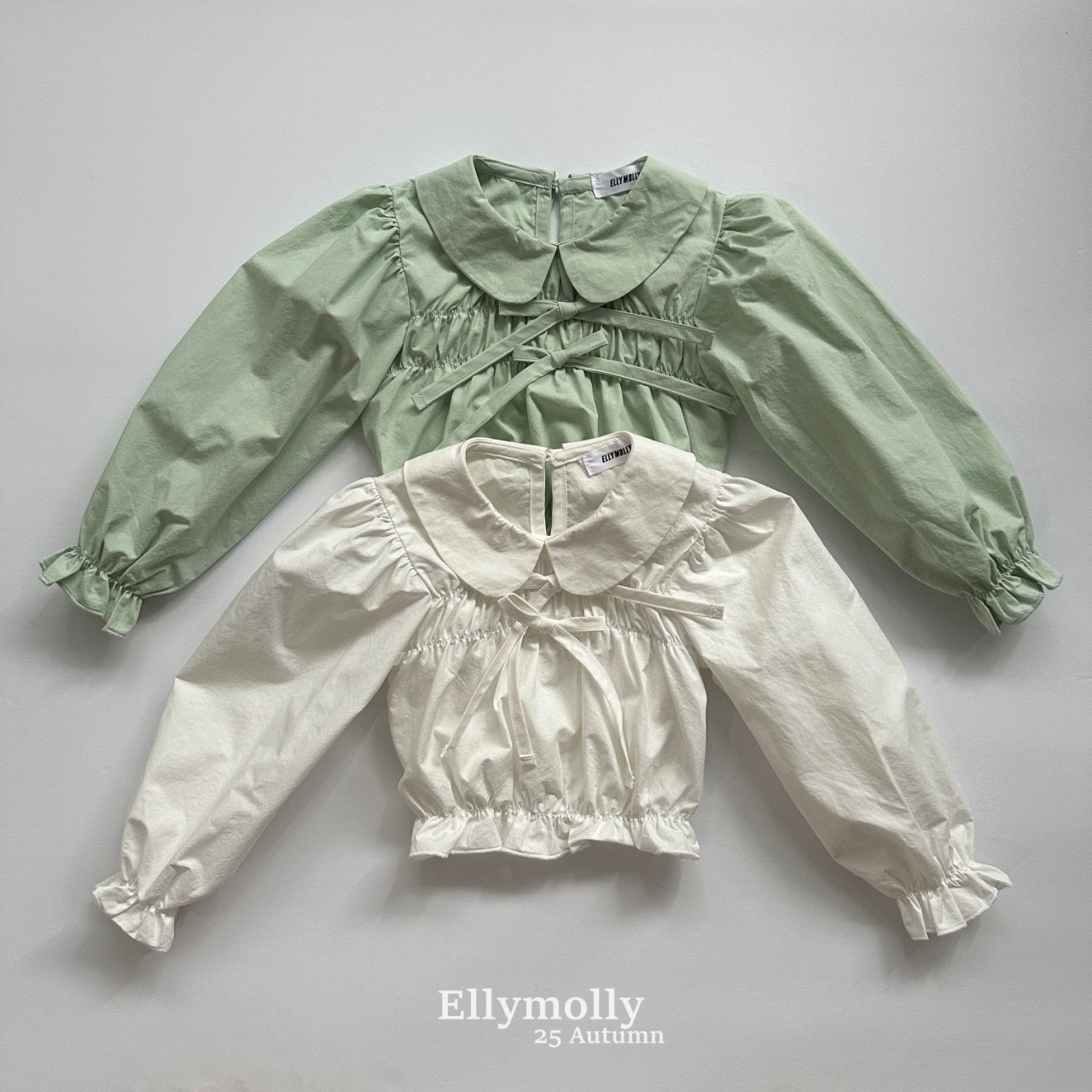 ELLYMOLLY sugar collar blouse (90-145cm)