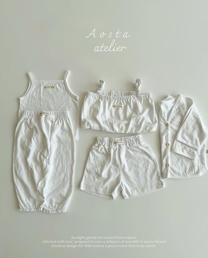 aosta Linen top blouse (70-110cm)