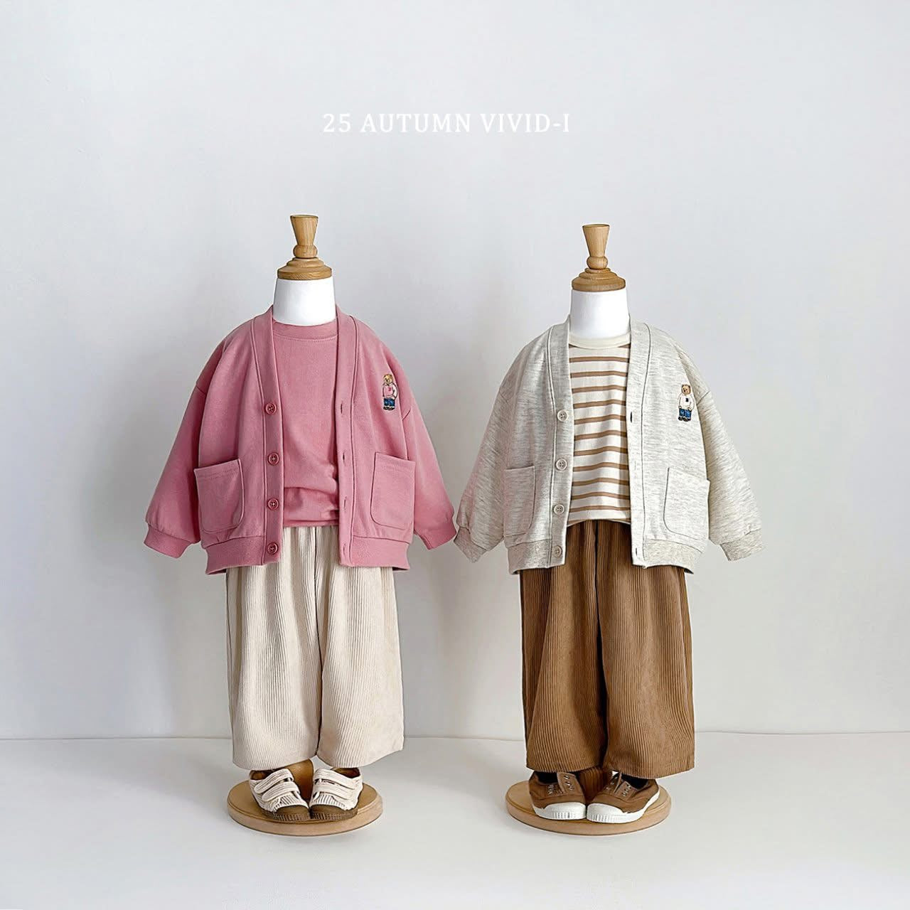 Vividi 經典刺繡熊熊口袋外套 (75-135cm)