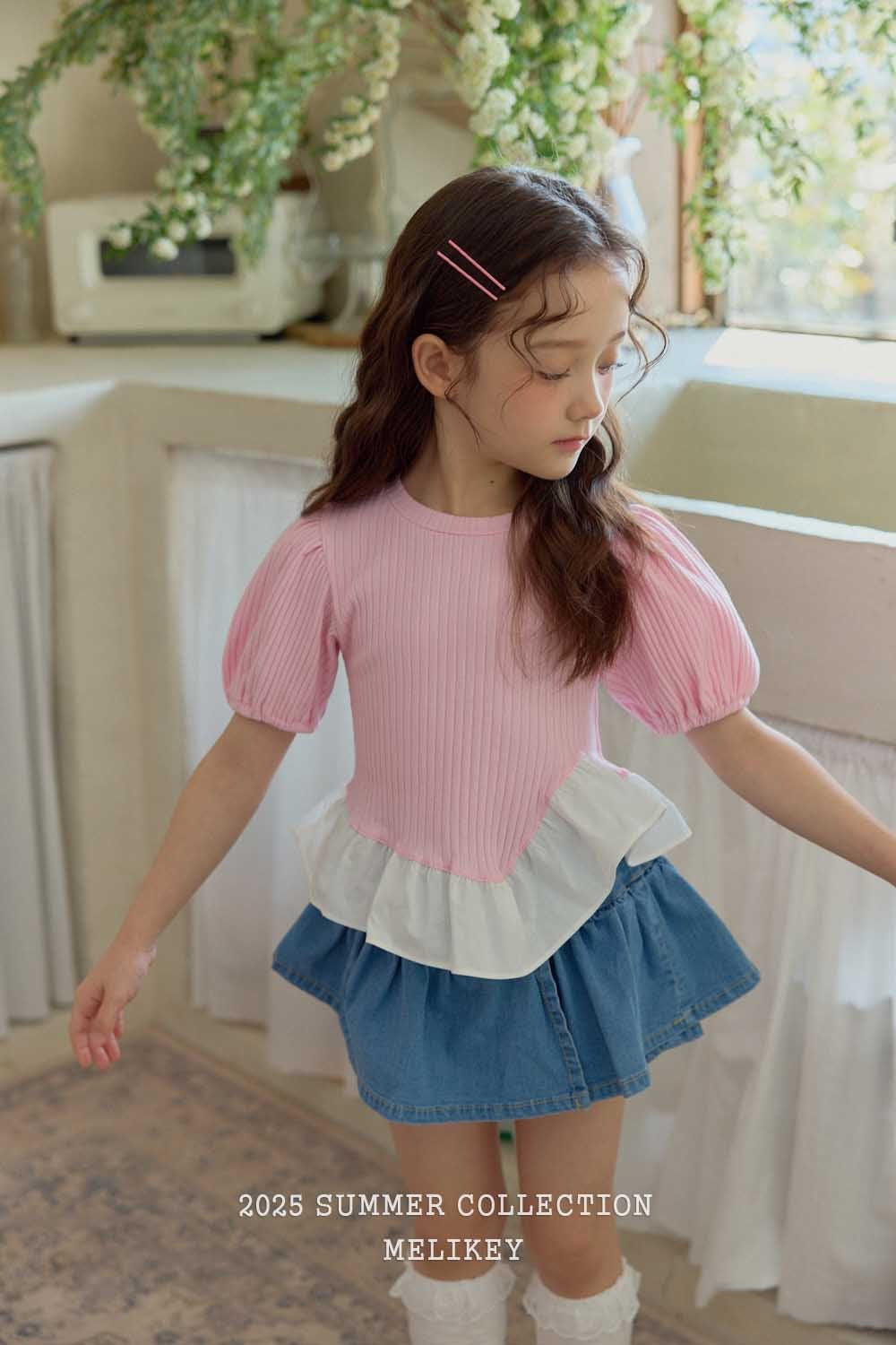 melikey diagonal frill puff t (80-140cm)
