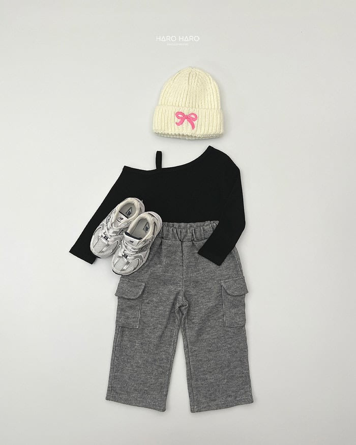 HAROHARO cute ribbon beanie