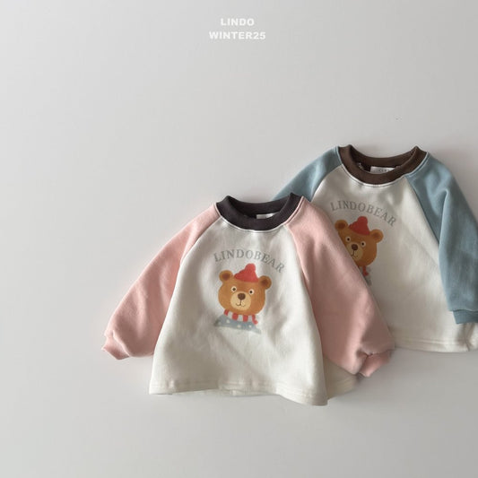 LINDO bear raglan tee (80-125cm)