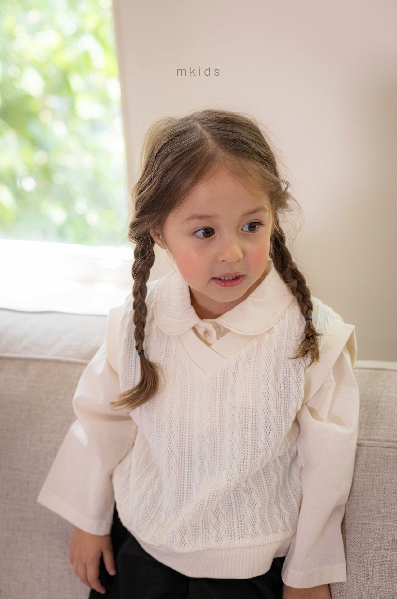 mkids tommy knit vest (65-115cm)