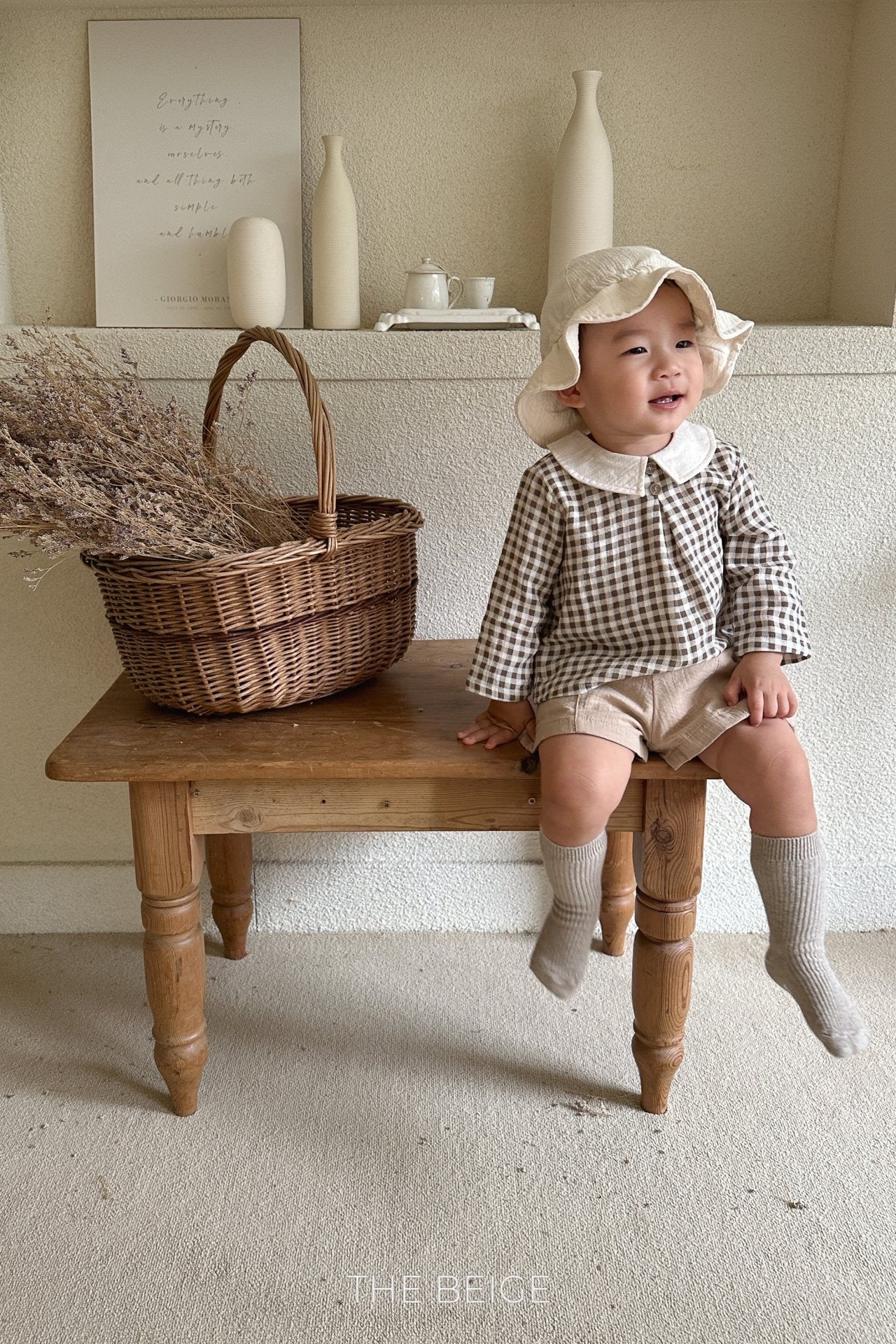 the beige petit collar blouse (80-120cm)