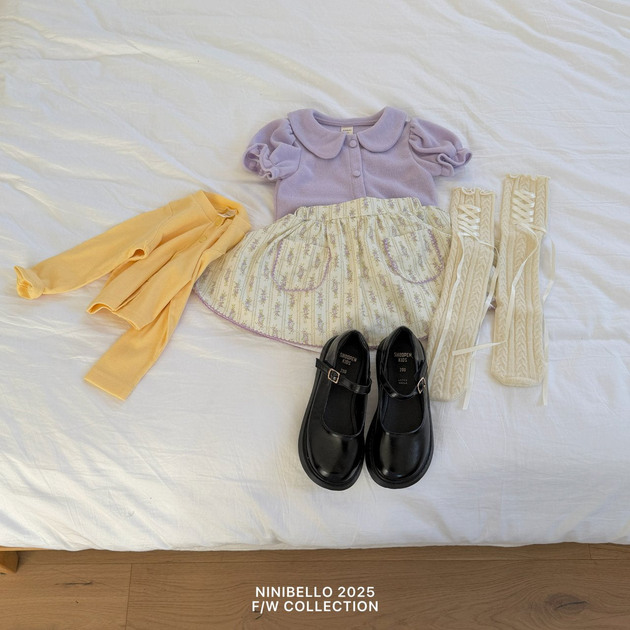 ninibello madeleine puff cardigan (80-130cm)