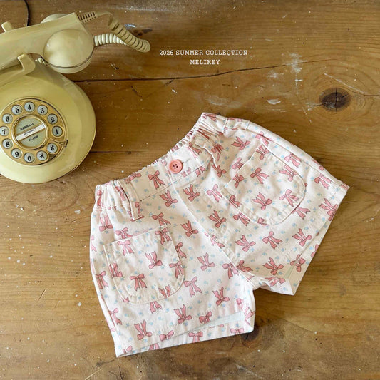 melikey colored ribbon shorts (~80-140cm)
