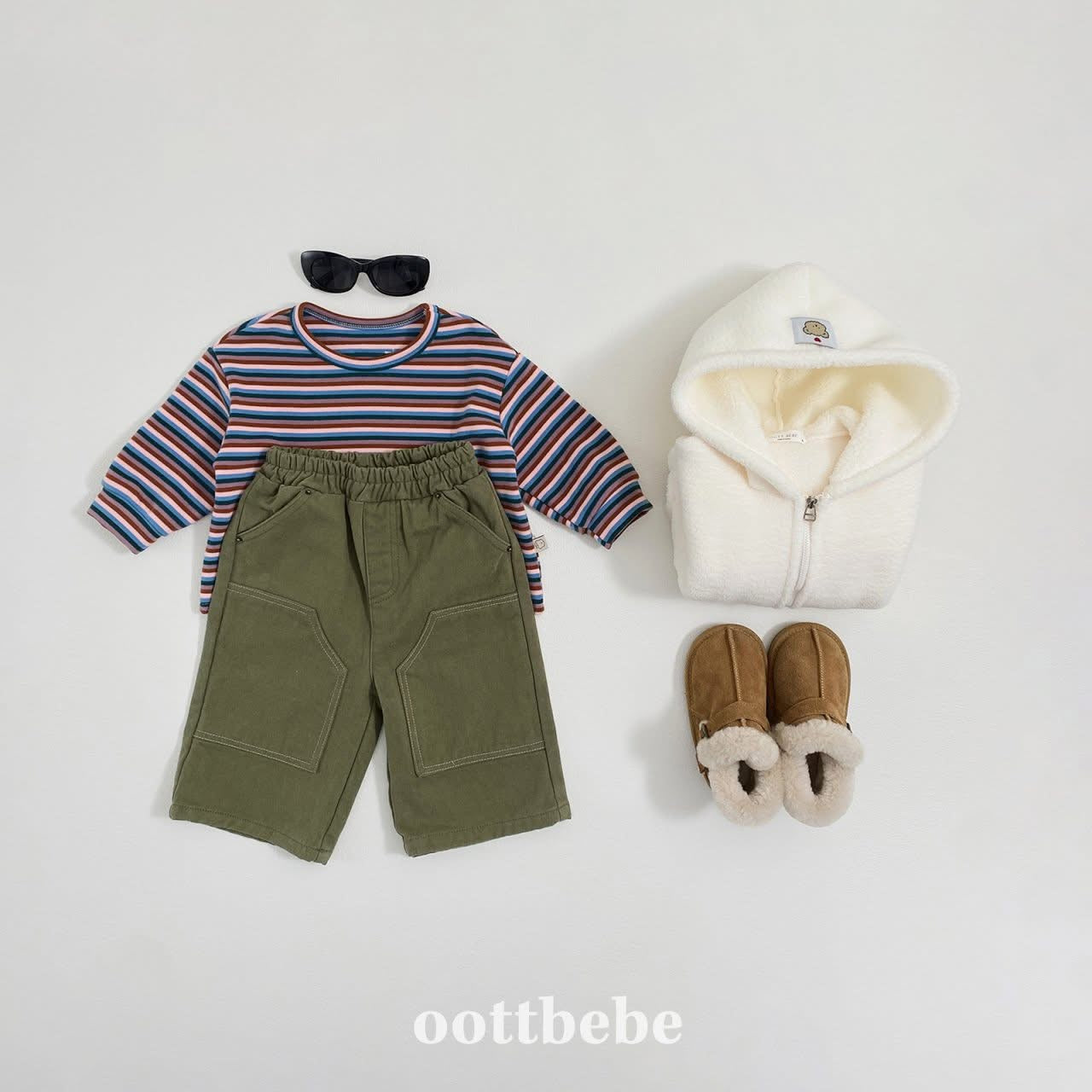 Oottbebe 彩色條紋上衣 (75-120cm)