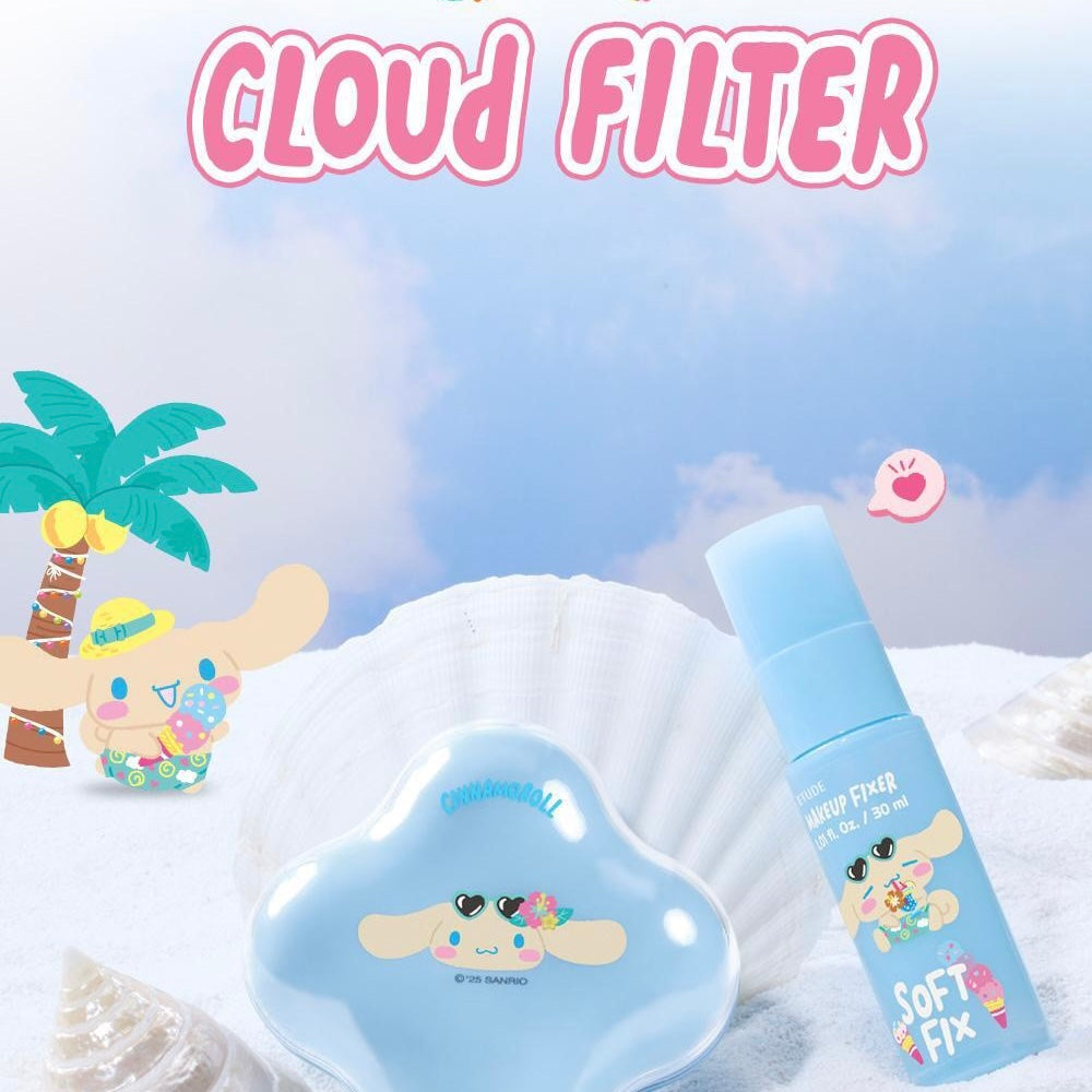 Etude x Sanrio 雲朶濾鏡微光澤氣墊粉底 (送定妝噴霧30ml)