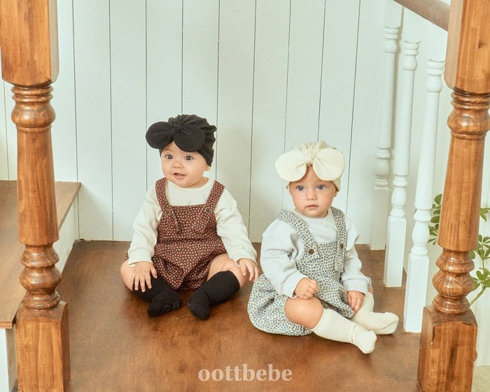 oottbebe bloom suspender suit(3-12m)