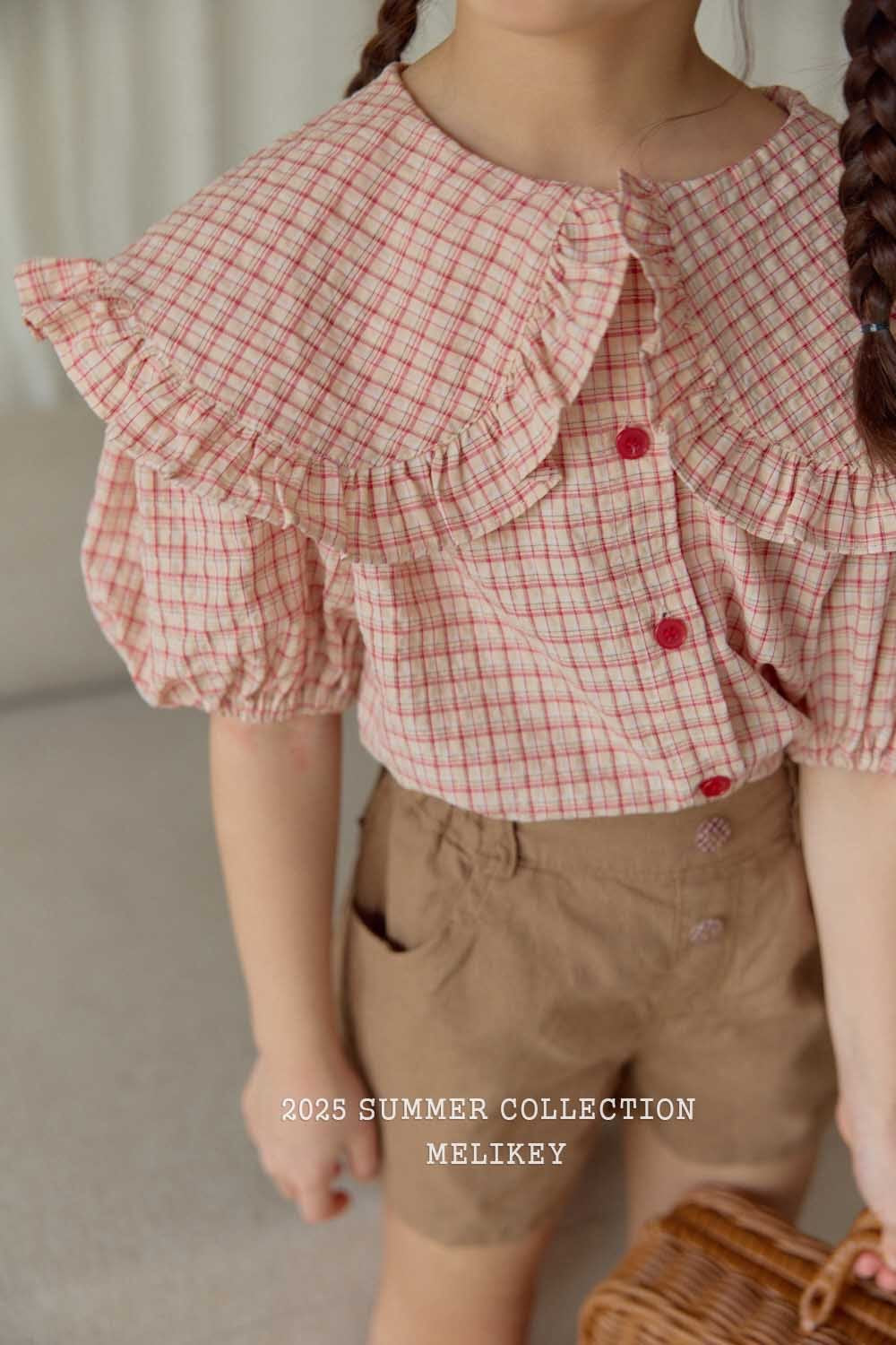melikey salty check collar bl (80-140cm)