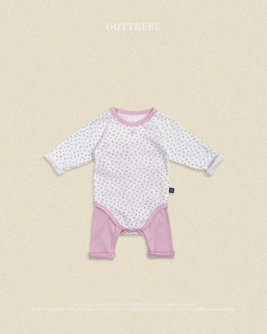 oottbebe coco flower suits (0-12m)