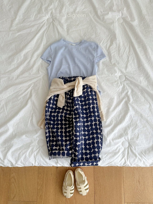 Digreen 圓圈圈直筒長褲 (85-130cm)