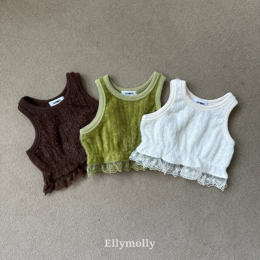 EllyMolly 蕾絲針織背心 (90-145cm)