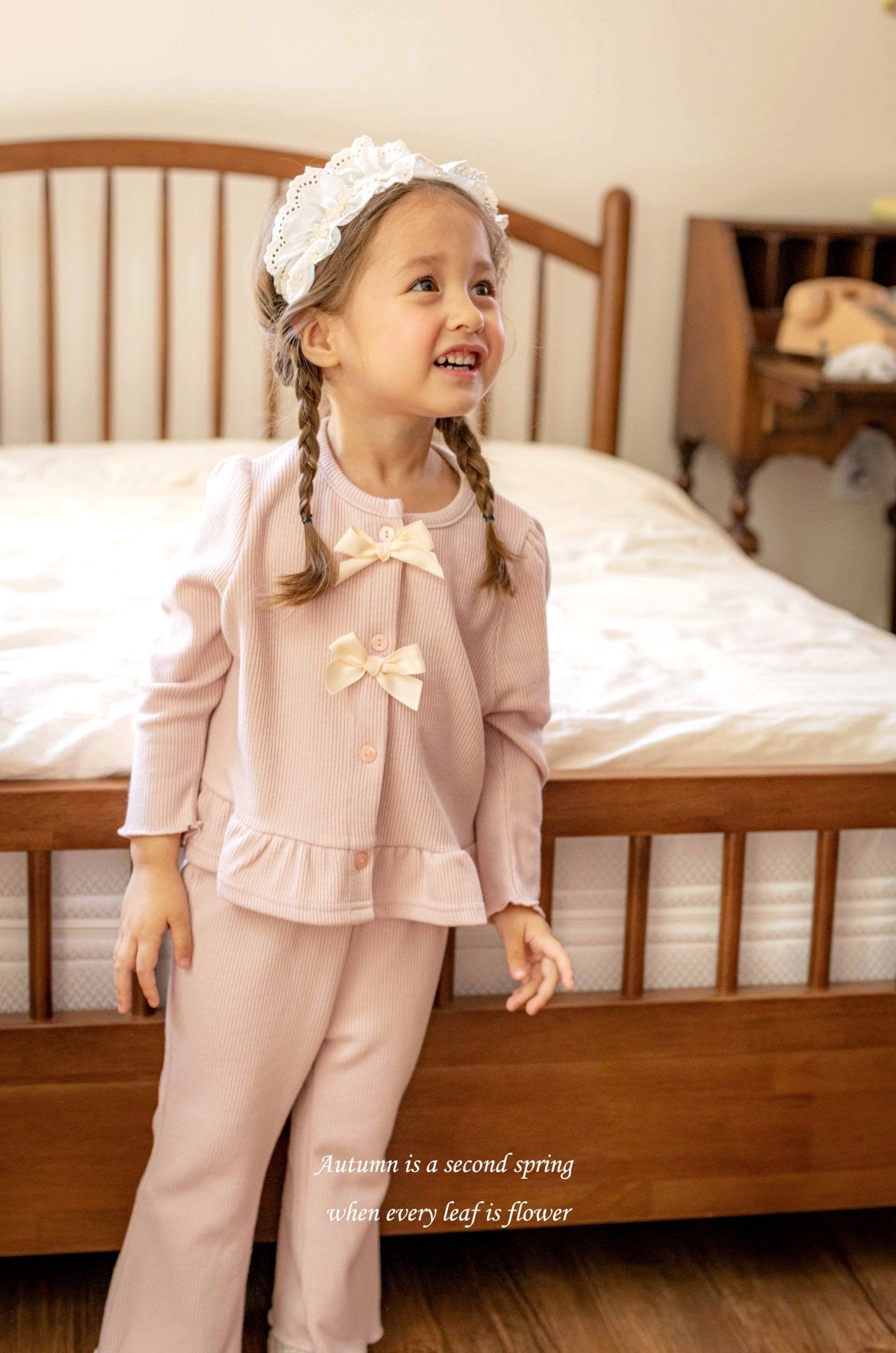 mkids cream puff ribbon set (65-115cm)