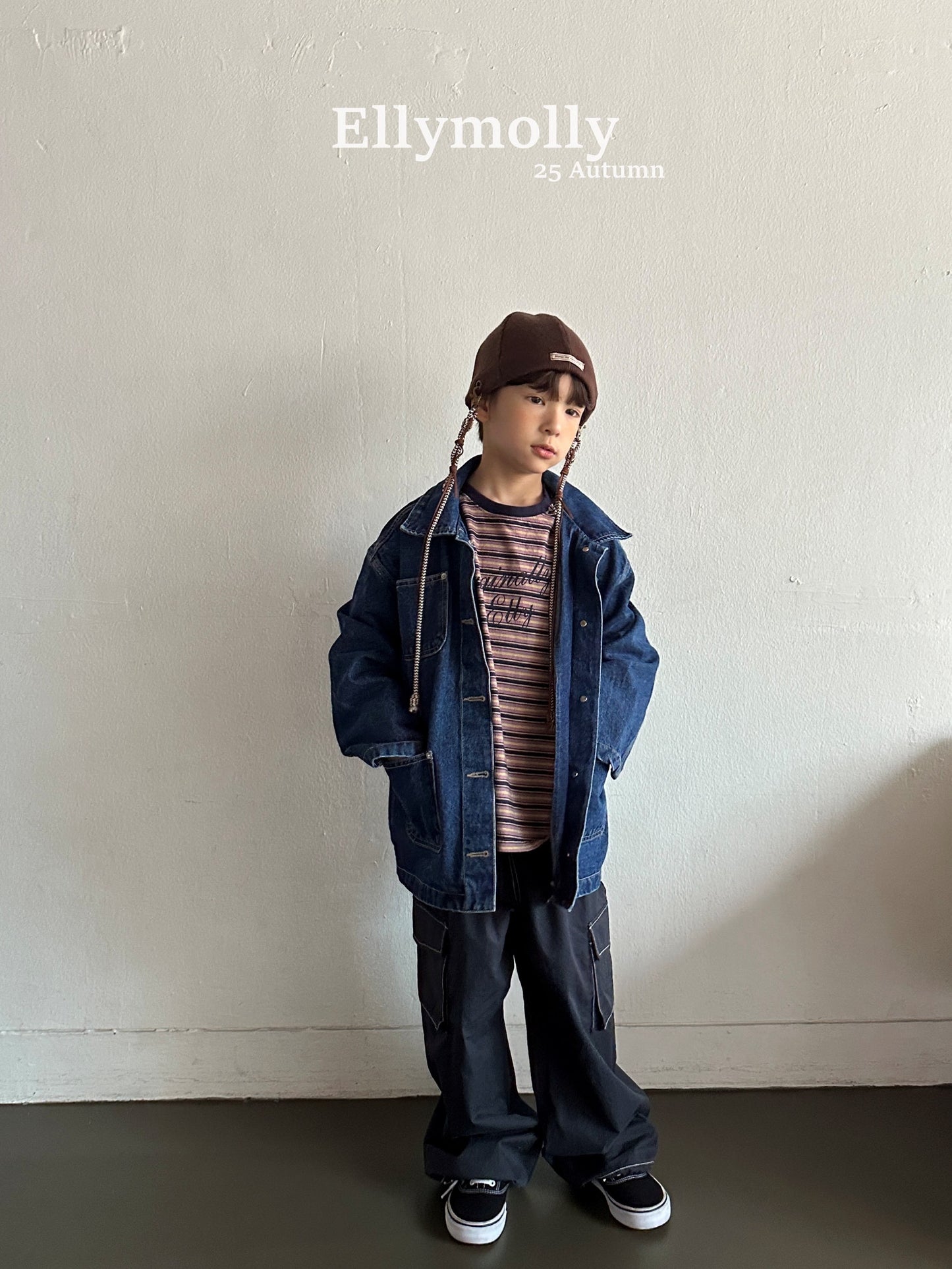 ELLYMOLLY rivet blue jk (90-160cm)